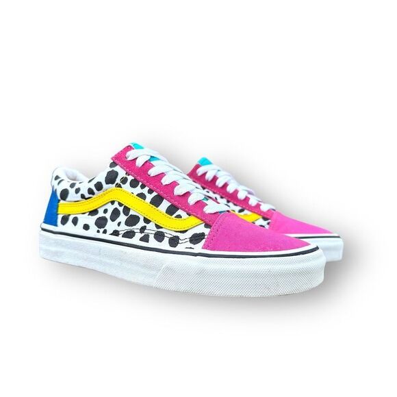 Vans Old Skool Platform Sneakers Multicolor Unisex Size 7 Pink Polka Dot Color - Picture 14 of 14